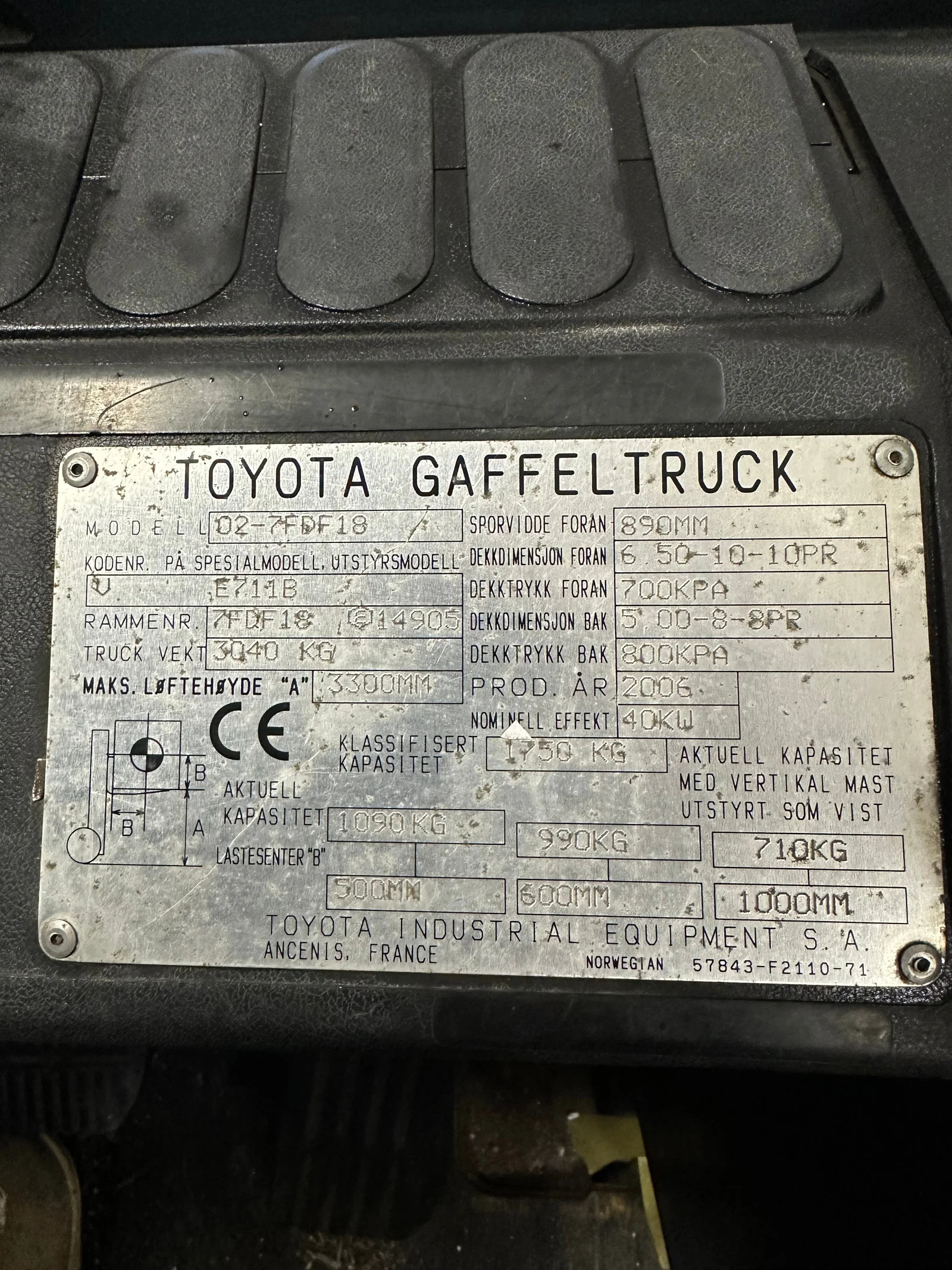 Toyota 02-7FDFF18 – 2006
